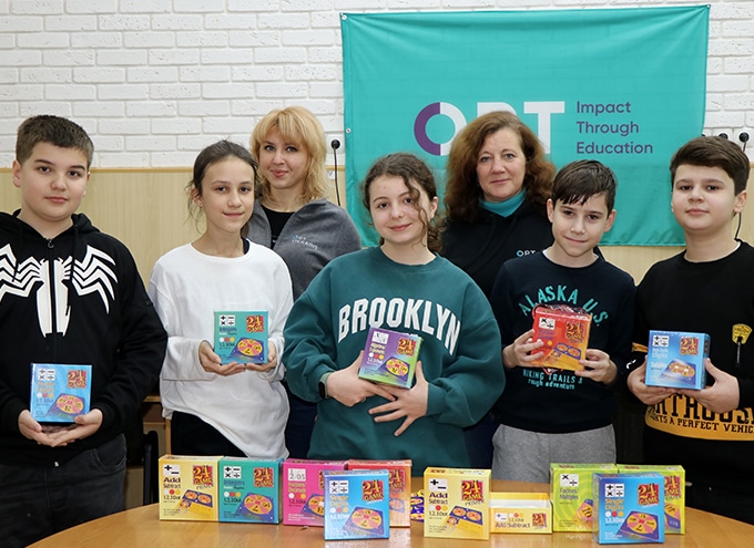 Odesa students receive Math Kits from the US