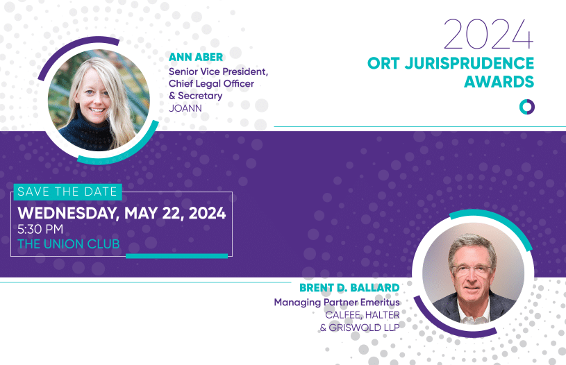 2024 ORT Jurisprudence Awards Save Date | ORT America 2024 Jurisprudence Save the Date