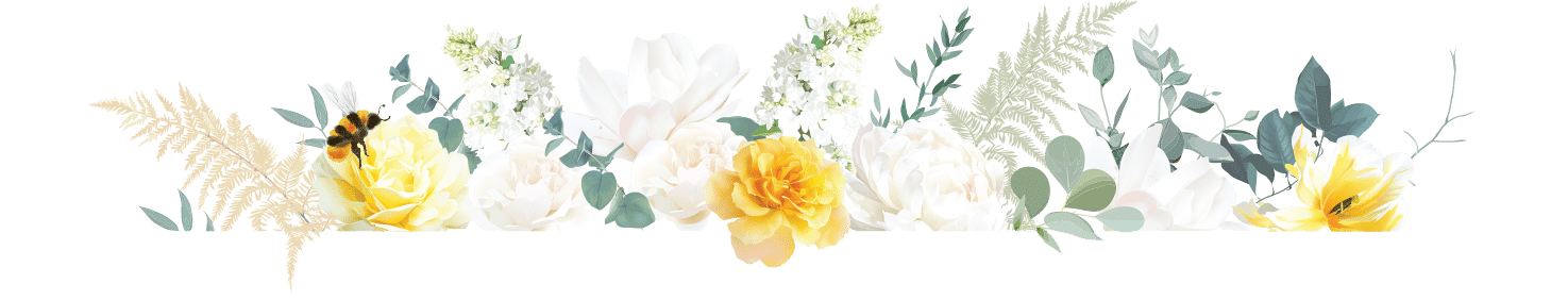 WIDE Flower Banner With Bees | ORT America